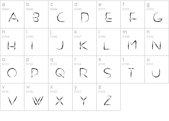 DO NOT EXIST lowercase a-z preview