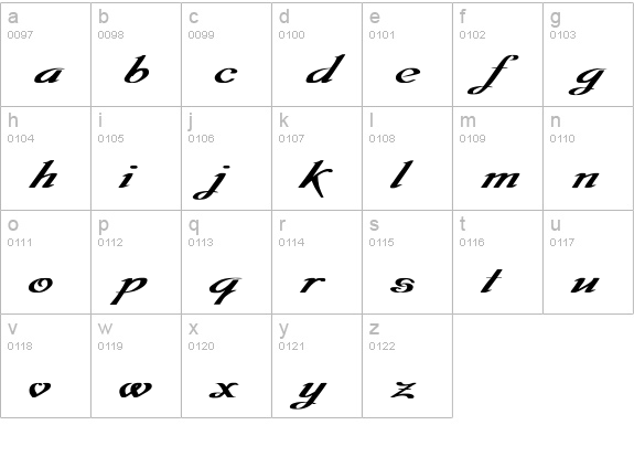 Dobkin Ex Bold Plain lowercase a-z preview