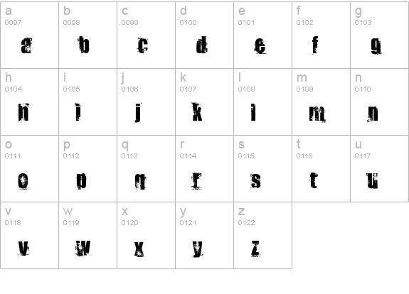 Docteur Atomic lowercase a-z preview