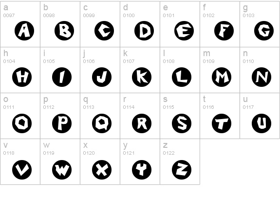 Dogs on Mars? lowercase a-z preview