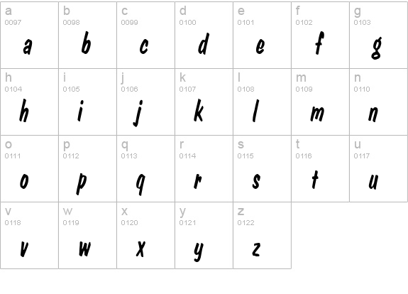 Dom Regular lowercase a-z preview