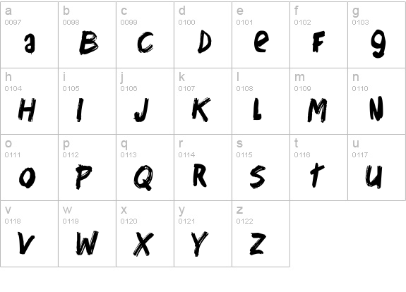 Don't Forget lowercase a-z preview