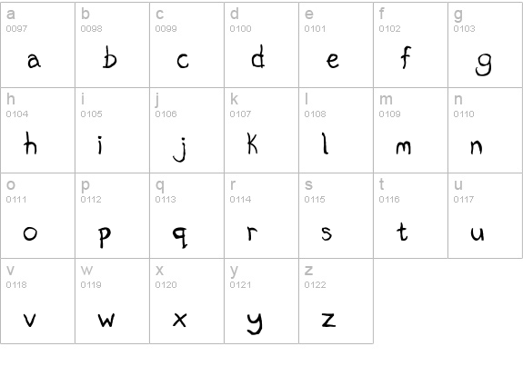 Don't Mix Yer Drinks lowercase a-z preview