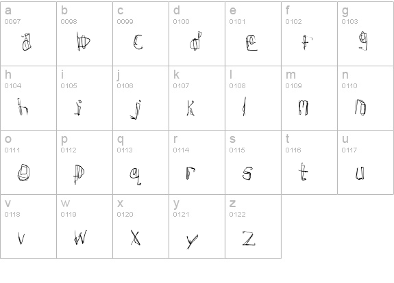 Donner lowercase a-z preview