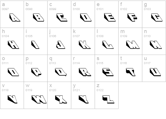 DoorJamb lowercase a-z preview