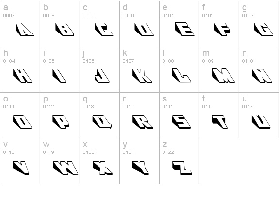 DoorJamb Regular lowercase a-z preview