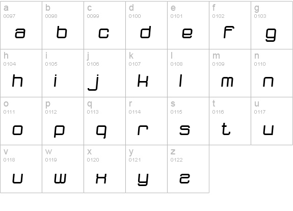 dopenakedfoul relaxed lowercase a-z preview