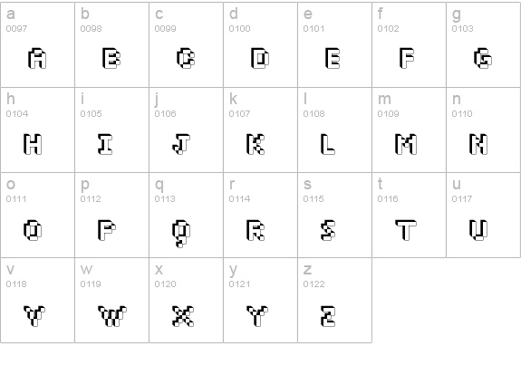 Dopil-Regular lowercase a-z preview