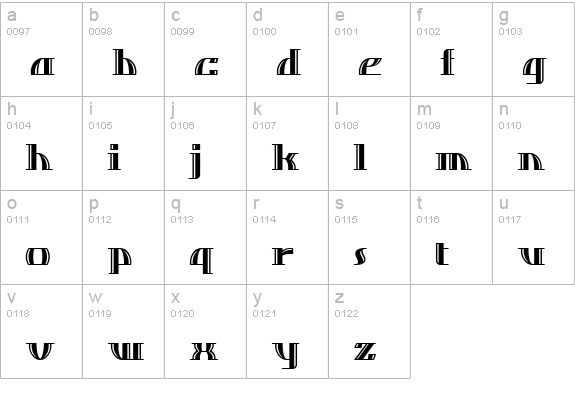 Dos Equis NF lowercase a-z preview