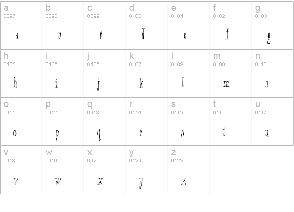 Dosh-Normal lowercase a-z preview