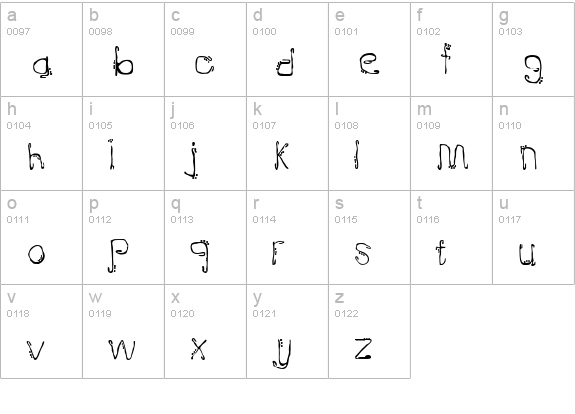 Doublejoint lowercase a-z preview