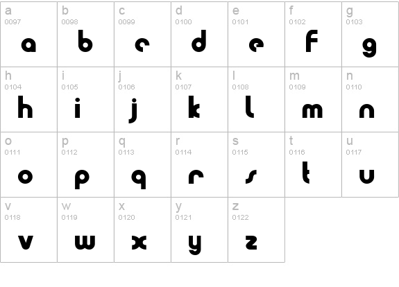DoubleTrouble lowercase a-z preview