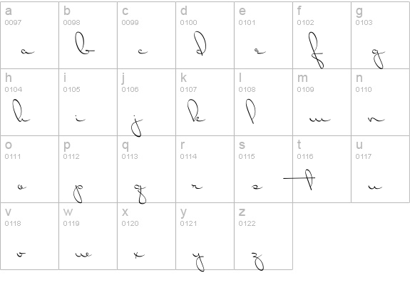 Dr Carbfred lowercase a-z preview