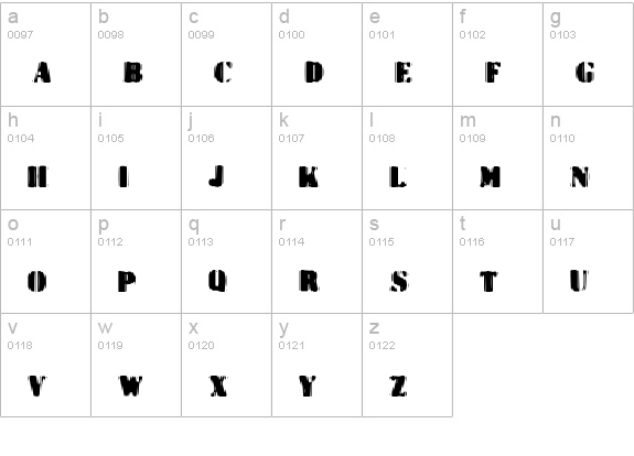 Dr.Enoksen lowercase a-z preview