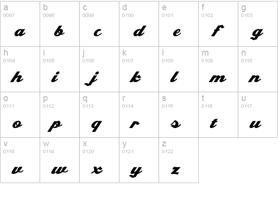 Draft Beer lowercase a-z preview