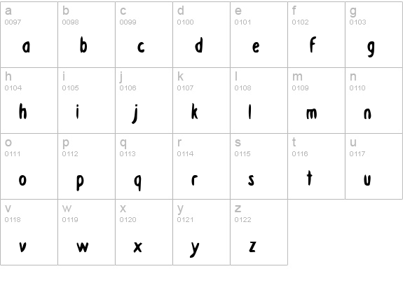 Drafting Table Bold lowercase a-z preview