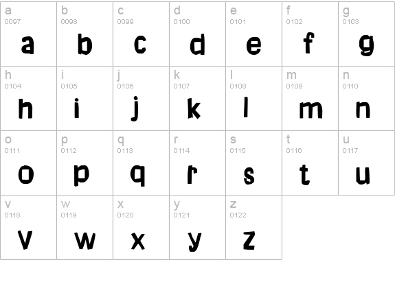 Dream of me lowercase a-z preview