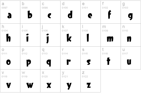 Dreamland Std lowercase a-z preview