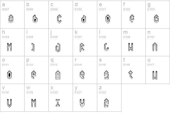Dreamy lowercase a-z preview