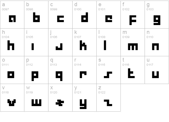 Drid Herder Solid lowercase a-z preview