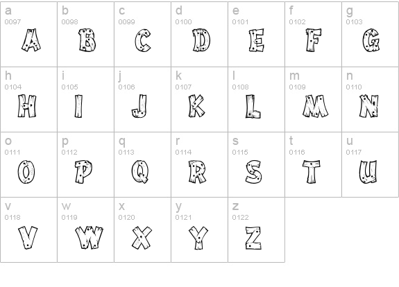 DriftType lowercase a-z preview