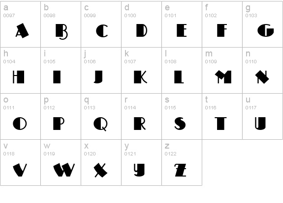 Drumag Studio NF lowercase a-z preview