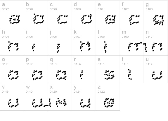 DS Home Front lowercase a-z preview