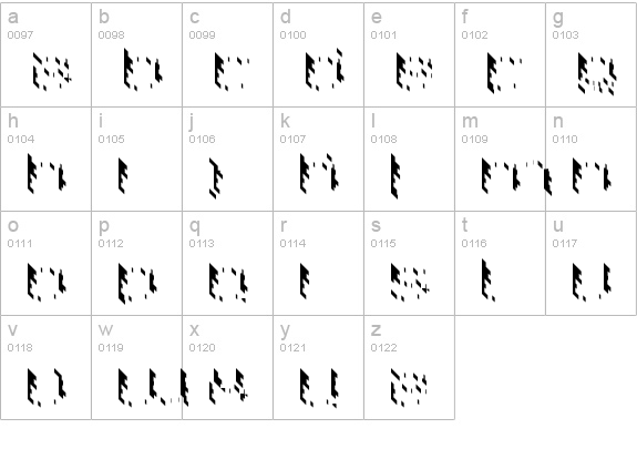 DS Home Side lowercase a-z preview