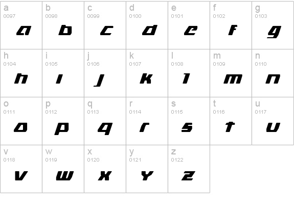 DS man lowercase a-z preview