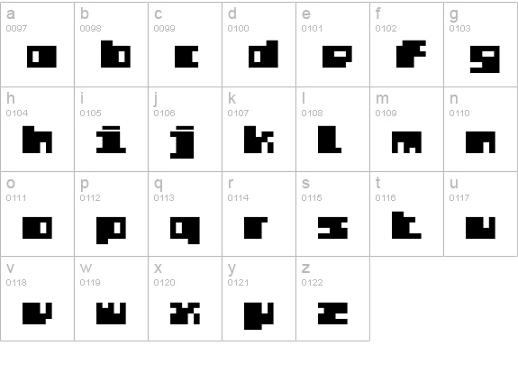 DS PTRLSuper lowercase a-z preview