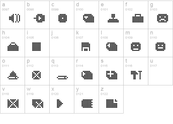 DS SysBat lowercase a-z preview