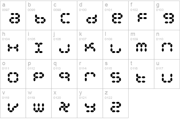 Dspl lowercase a-z preview