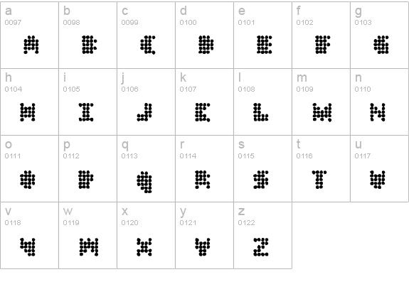 DT 104 in outbreak lowercase a-z preview