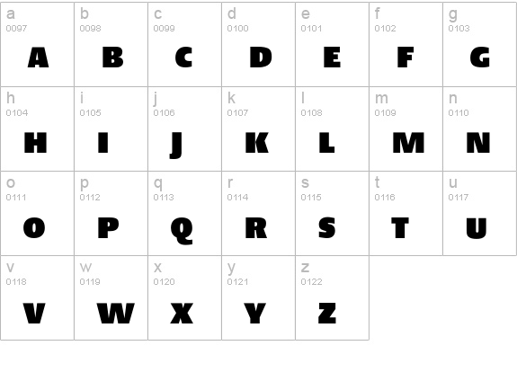 DTLArgoTCaps-UltraHeavy lowercase a-z preview