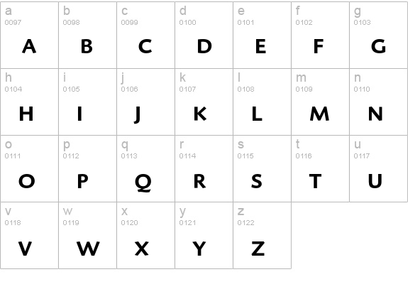 DTLCaspariTCaps-Medium lowercase a-z preview