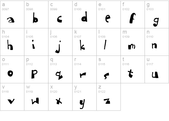 dubbem lowercase a-z preview
