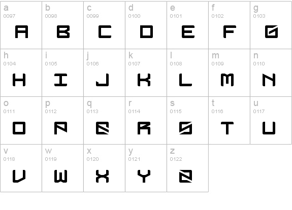 DubbingStar Regular lowercase a-z preview
