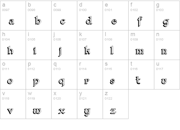 Dumbledor 3 3D lowercase a-z preview