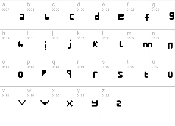 Dunno Fined Regular lowercase a-z preview