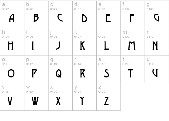 DustineSolid Regular lowercase a-z preview