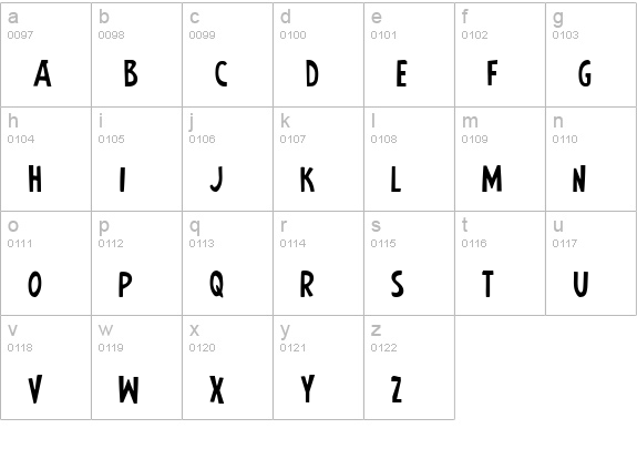 Earth's Mightiest Jumbled lowercase a-z preview
