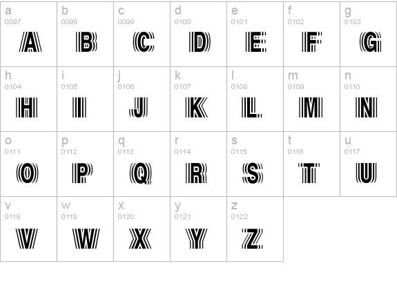 Echo lowercase a-z preview