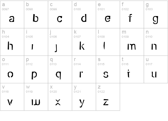 Eco-Files Rough lowercase a-z preview