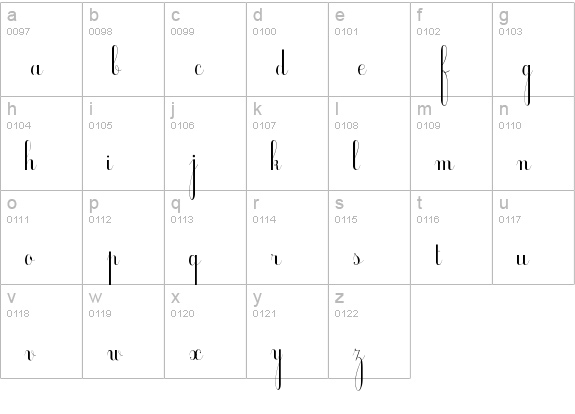 Ecolier lowercase a-z preview