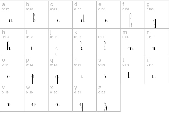 Ecolier_court lowercase a-z preview