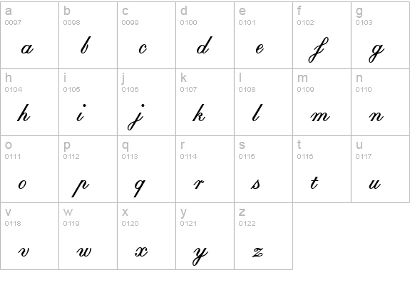 EdwardEdwin Bold lowercase a-z preview