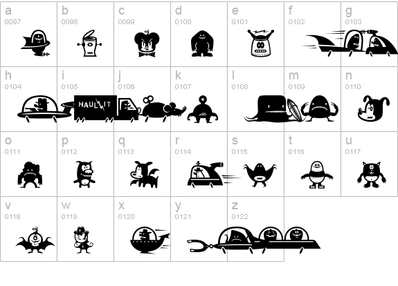 Eekers lowercase a-z preview