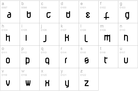 Effervescent Superbeings lowercase a-z preview
