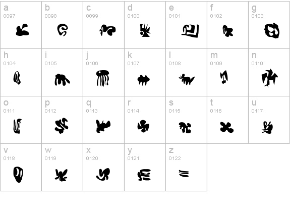Egg lowercase a-z preview