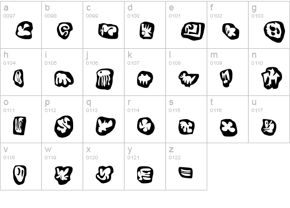 Egg-Cameo lowercase a-z preview
